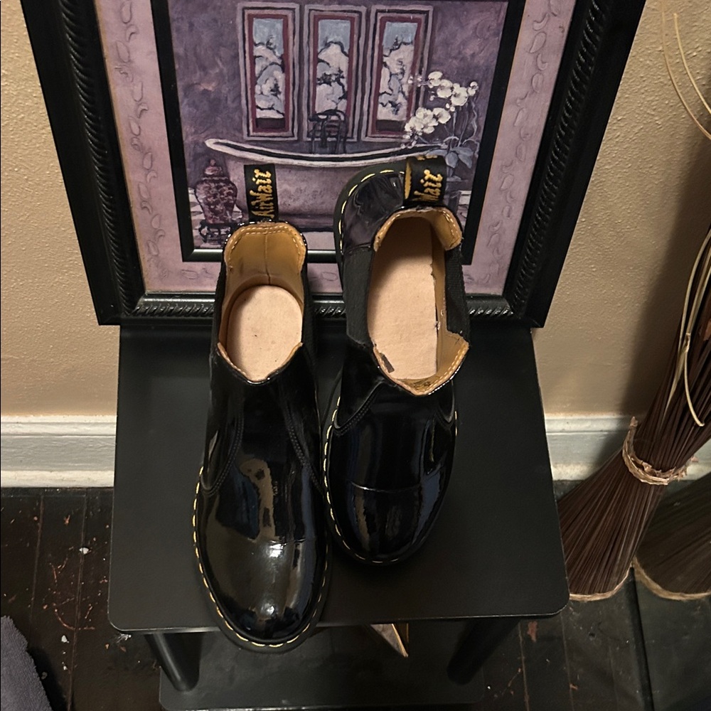 Dr. Martens Glossy Black Chelsea Boots